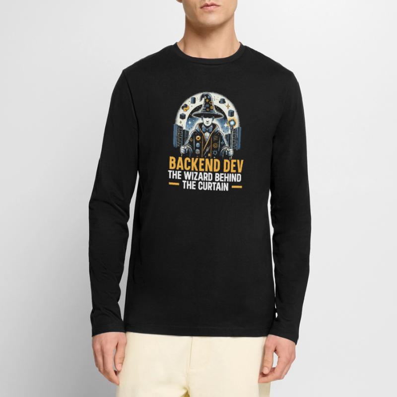 Backend Developer Programming Software Programmer Men's Premium Organic Long Sleeve Shirt