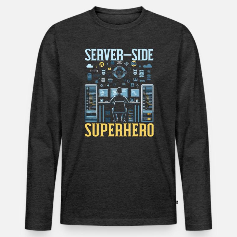 Backend-Entwickler Programmierung Softwareprogrammierer Männer Premium Bio Langarmshirt