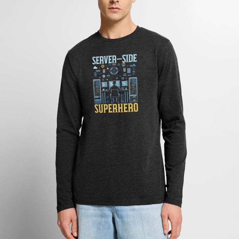 Backend-Entwickler Programmierung Softwareprogrammierer Männer Premium Bio Langarmshirt