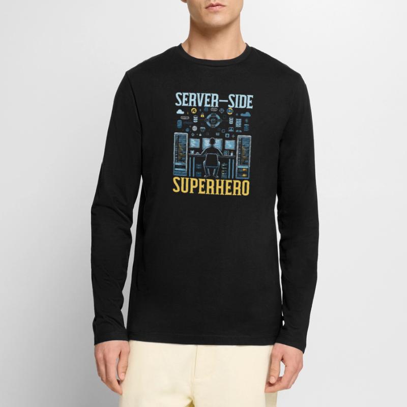 Backend Developer Programming Software Programmer Men's Premium Organic Long Sleeve Shirt