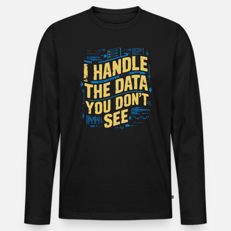 Backend-Entwickler Programmierung Softwareprogrammierer - Männer Premium Bio Langarmshirt - Schwarz