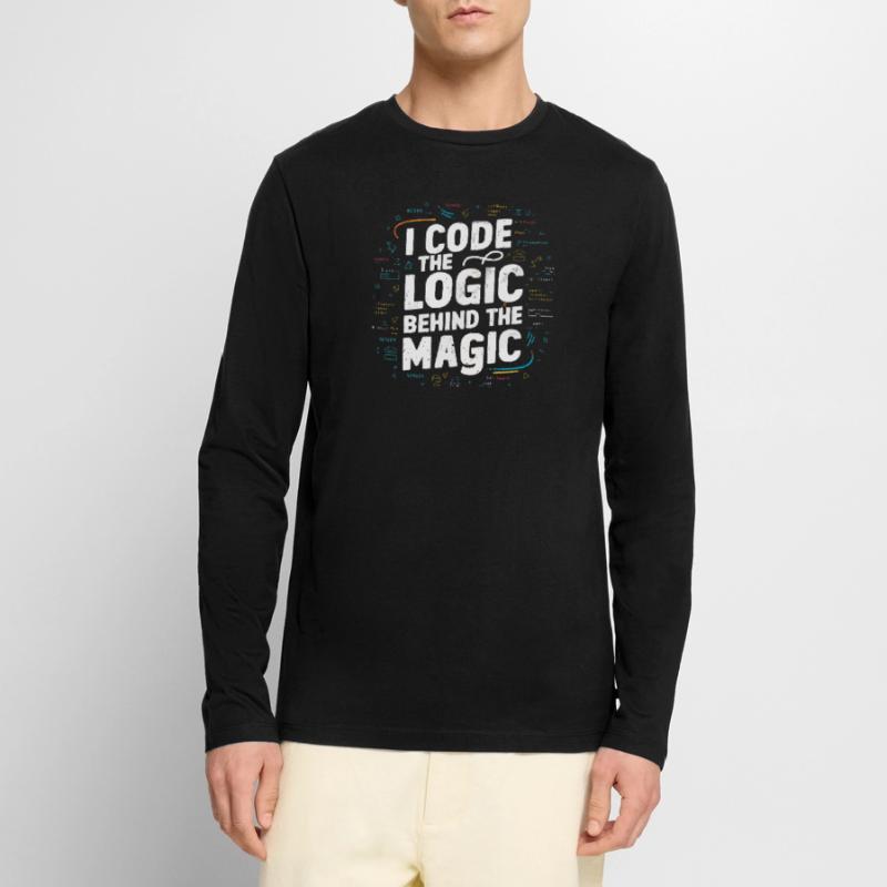 Programmeur logiciel de programmation backend T-shirt manches longues Premium bio Homme