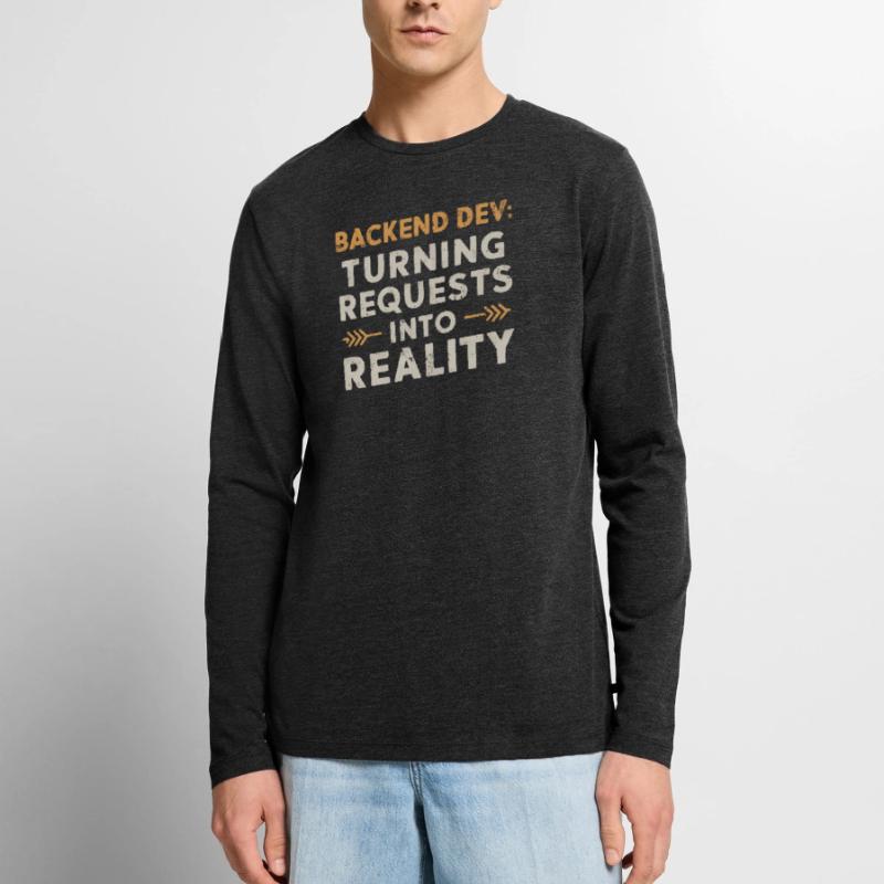 Backend-Entwickler Programmierung Softwareprogrammierer Männer Premium Bio Langarmshirt