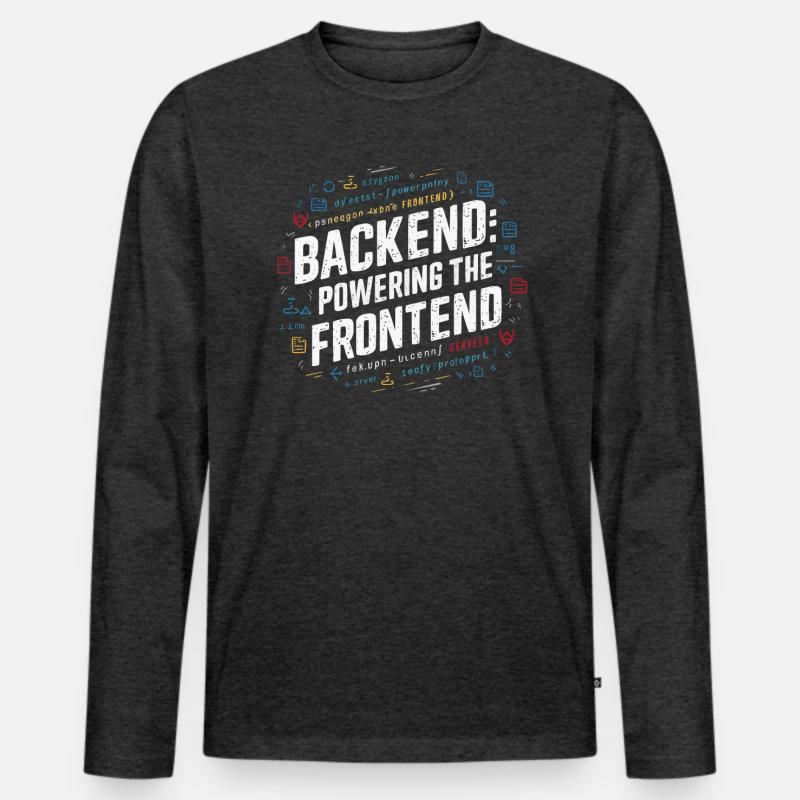 Backend-Entwickler Programmierung Softwareprogrammierer Männer Premium Bio Langarmshirt