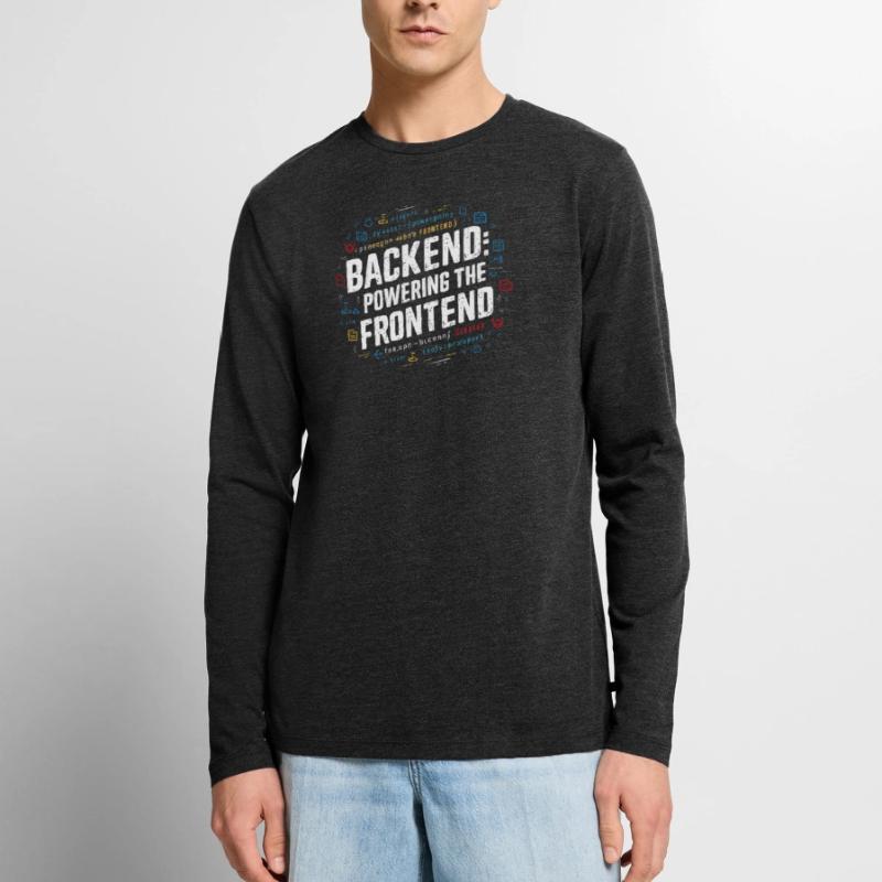Backend-Entwickler Programmierung Softwareprogrammierer Männer Premium Bio Langarmshirt