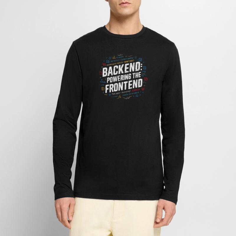Backend Developer Programming Software Programmer Men's Premium Organic Long Sleeve Shirt