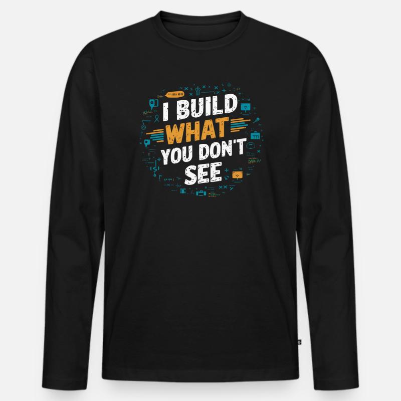Backend-Entwickler Programmierung Softwareprogrammierer Männer Premium Bio Langarmshirt