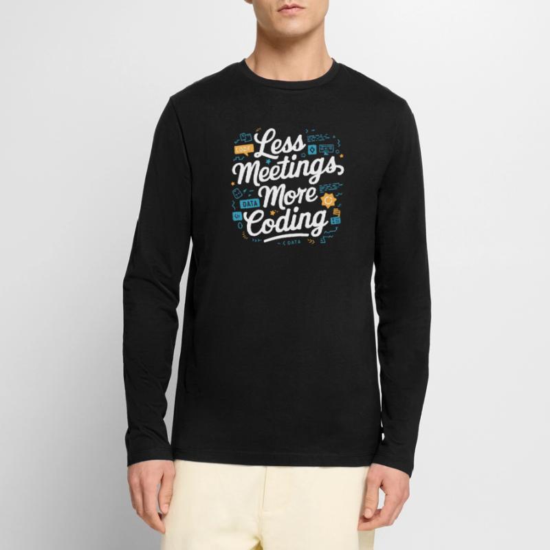 Backend Developer Programming Software Programmer Men's Premium Organic Long Sleeve Shirt