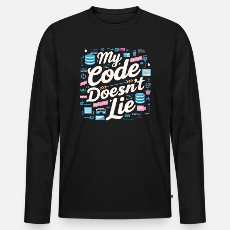 Backend Developer Programming Software Programmer Men's Premium Organic Long Sleeve Shirt
