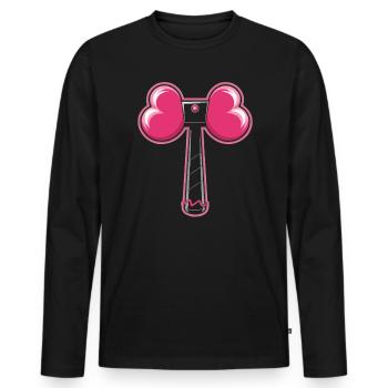 K-Pop Musique pop coréenne Corée du Sud Kpop Lightstick - T-shirt manches longues Premium bio Homme - noir - Devant - Nico (187cm)