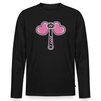 K-Pop Musique pop coréenne Corée du Sud Kpop Lightstick - T-shirt manches longues Premium bio Homme - noir - Devant - Nico (187cm)
