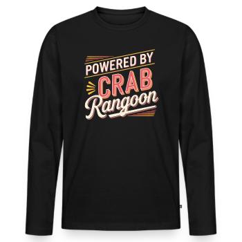 Krabben Rangun Liebhaber Amerikanisch Chinesisch Meeresfrüchte - Männer Premium Bio Langarmshirt - Schwarz - Vorne - Nico (187cm)