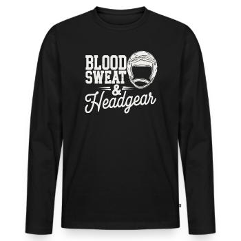 Girls Wrestling Wrestle Grappling Wrestler Girl - Men's Premium Organic Long Sleeve Shirt - black - Front - Nico (187cm)