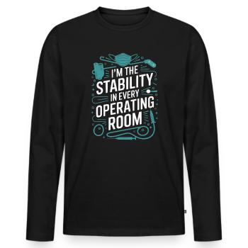 Anästhesist Anästhesist Job - Männer Premium Bio Langarmshirt - Schwarz - Vorne - Nico (187cm)