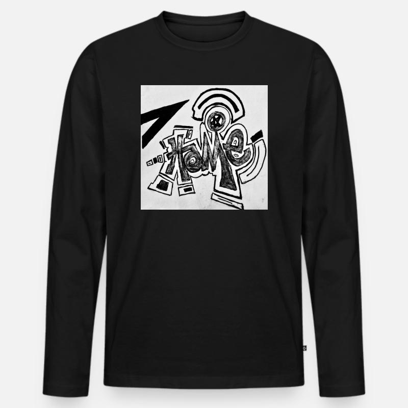 Hame | - Männer Premium Bio Langarmshirt - Schwarz