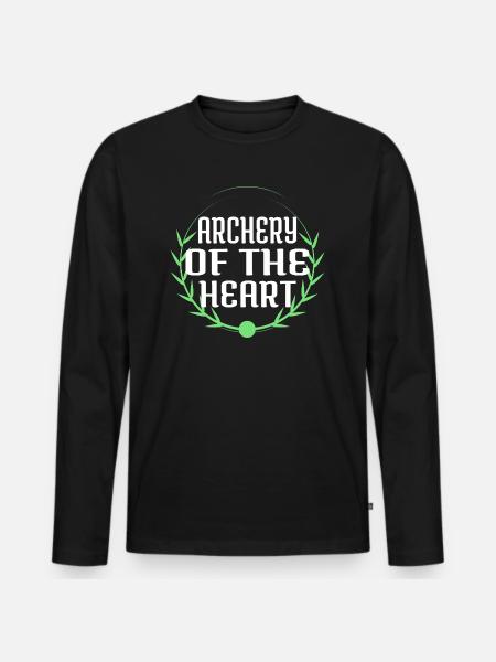 Romanticism Archery Archery Enthusiasts - Men's Premium Organic Long Sleeve Shirt - black