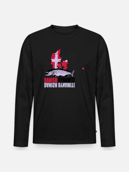 meerforelle_dk - Männer Premium Bio Langarmshirt - Schwarz