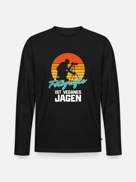 PHOTOGRAPHER - Men's Premium Organic Long Sleeve Shirt - black
