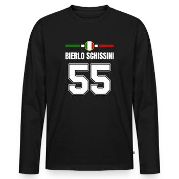 Lustige Italien Sauftrikots Mallorca Bier Party - Männer Premium Bio Langarmshirt - Schwarz - Vorne - Nico (187cm)