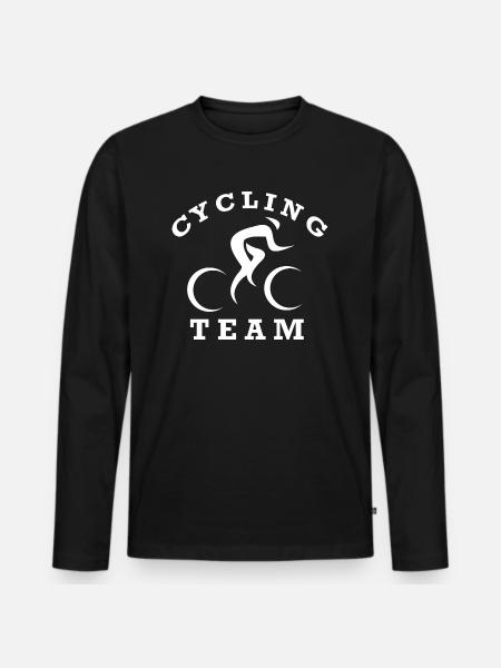 Bicycle Biking Biker - Men's Premium Organic Long Sleeve Shirt - black