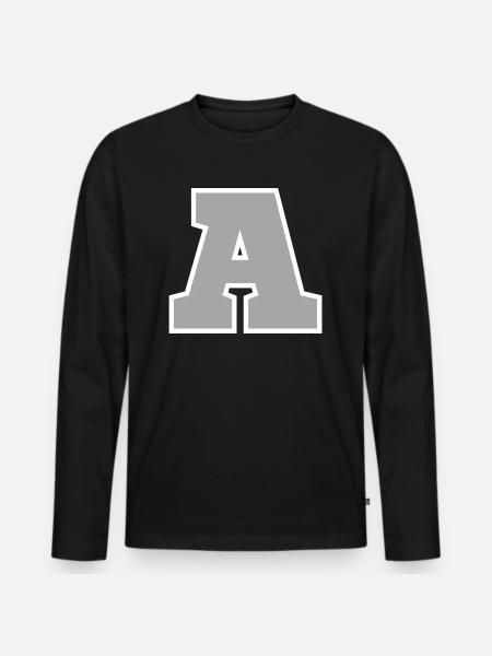 Lettre a sport - T-shirt manches longues Premium bio Homme - noir