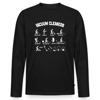 Types Of Vacuum Cleaners - Vacuum Cleaners 2024 - Men's Premium Organic Long Sleeve Shirt - black - Front - Nico (187cm)
