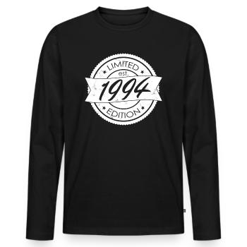 Limited Edition 1994 is - T-shirt manches longues Premium bio Homme - noir - Devant - Nico (187cm)