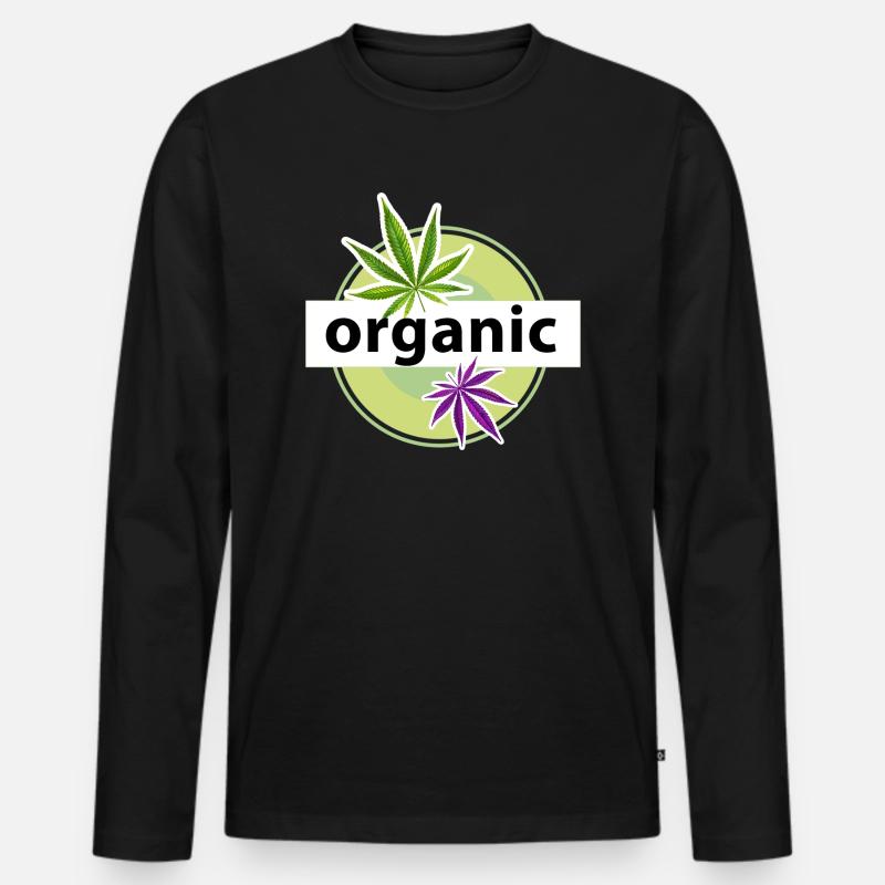 CN8 - Männer Premium Bio Langarmshirt - Schwarz