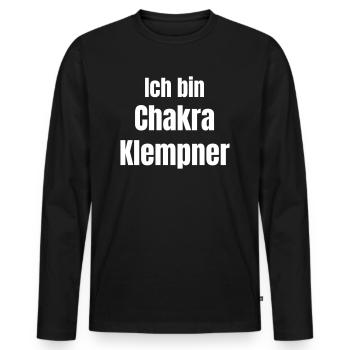 Heilpraktiker - Männer Premium Bio Langarmshirt - Schwarz - Vorne - Nico (187cm)