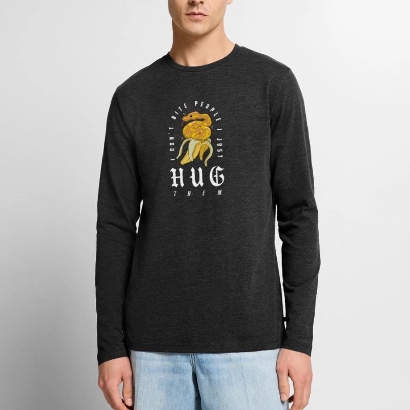 python royal serpent propriétaire banane python royal T-shirt manches longues Premium bio Homme