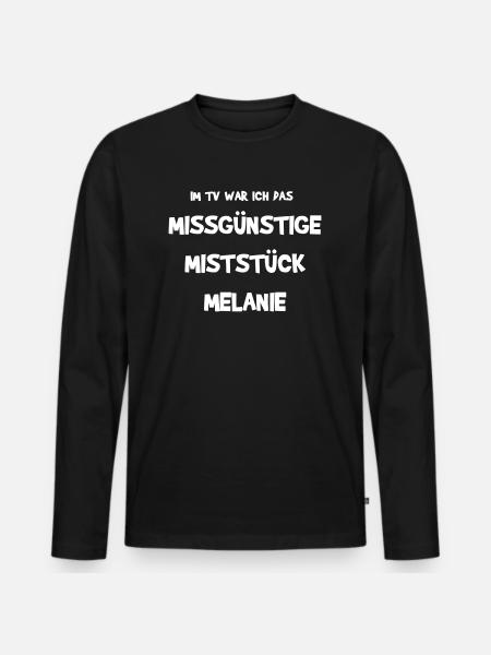 Fasching - Männer Premium Bio Langarmshirt - Schwarz