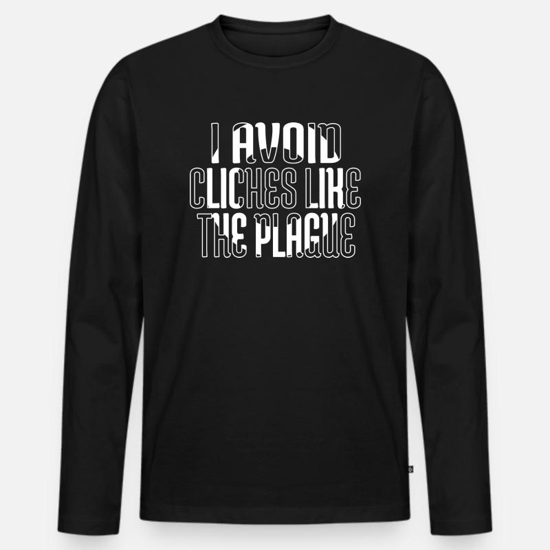 gift idea sayings creative writing - Männer Premium Bio Langarmshirt - Schwarz