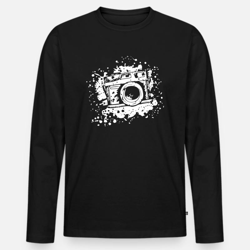 Photography - Männer Premium Bio Langarmshirt - Schwarz