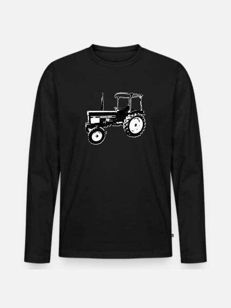 IHC - Männer Premium Bio Langarmshirt - Schwarz