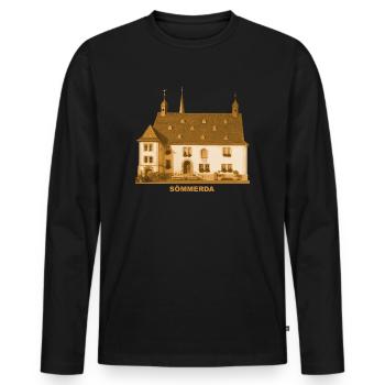 Sömmerda Town Hall Thuringia - Men's Premium Organic Long Sleeve Shirt - black - Front - Nico (187cm)