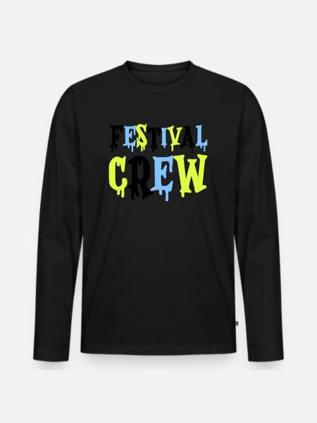 Festival Crew - Men's Premium Organic Long Sleeve Shirt - black