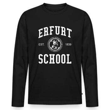 École d’Erfurt Université Université École universitaire - T-shirt manches longues Premium bio Homme - noir - Devant - Nico (187cm)