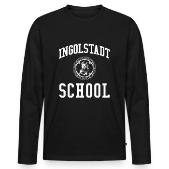 École d’Ingolstadt, Université Université - T-shirt manches longues Premium bio Homme - noir - Devant - Nico (187cm)