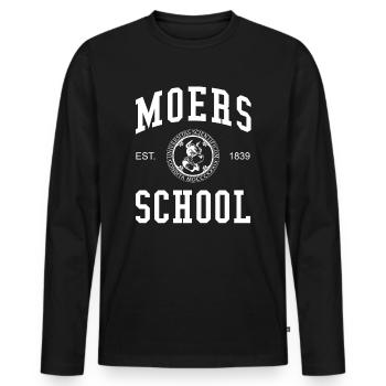 École Moers Université Université École universitaire - T-shirt manches longues Premium bio Homme - noir - Devant - Nico (187cm)