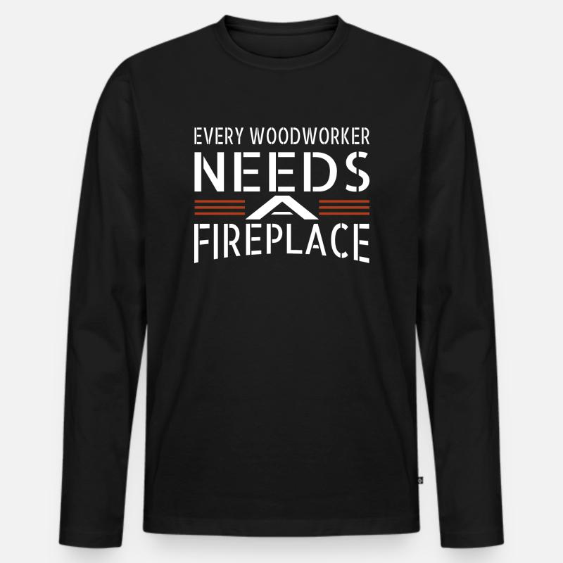 funny quote tools - Männer Premium Bio Langarmshirt - Schwarz