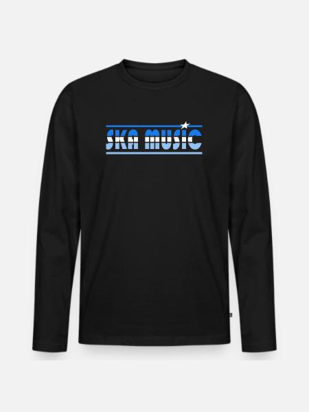 Ska Music Retro - Men's Premium Organic Long Sleeve Shirt - black