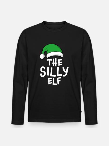 The Silly Elf - Men's Premium Organic Long Sleeve Shirt - black