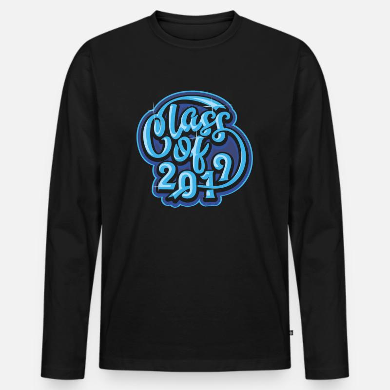 Abschluss 2019 - Männer Premium Bio Langarmshirt - Schwarz