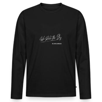 Contrôleur de la circulation aérienne Contrôleur de la circulation aérienne - ATC Air Traffic - T-shirt manches longues Premium bio Homme - noir - Devant - Nico (187cm)
