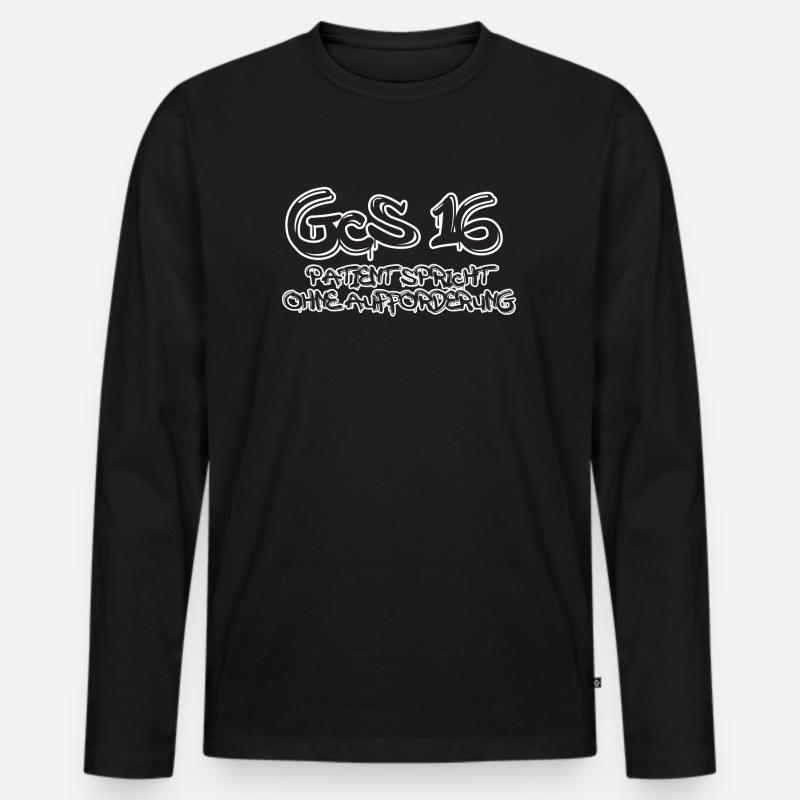 GCS 16 Graffiti - Männer Premium Bio Langarmshirt - Schwarz