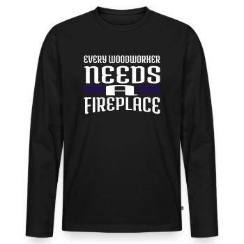 Axes Hobbyists Aaron Carpenter Tshirts Gift - Men's Premium Organic Long Sleeve Shirt - black - Front - Nico (187cm)