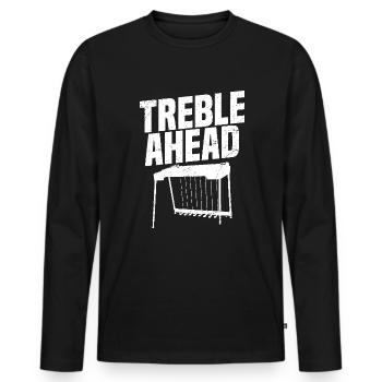 Pedal Steel Guitar Trebles Ahead - T-shirt manches longues Premium bio Homme - noir - Devant - Nico (187cm)