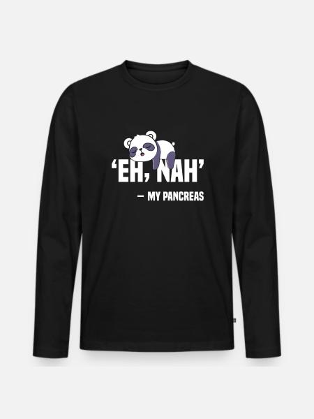 Only losers need a pancreas - Men's Premium Organic Long Sleeve Shirt - black
