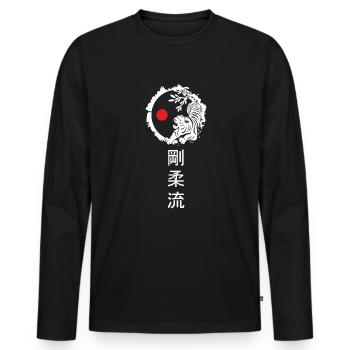 Dojo Training Karate Bestes Vermächtnis Des - Männer Premium Bio Langarmshirt - Schwarz - Vorne - Nico (187cm)