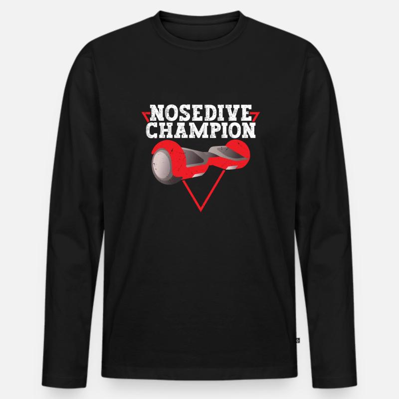Hoverboard Nostive Champion - Männer Premium Bio Langarmshirt - Schwarz